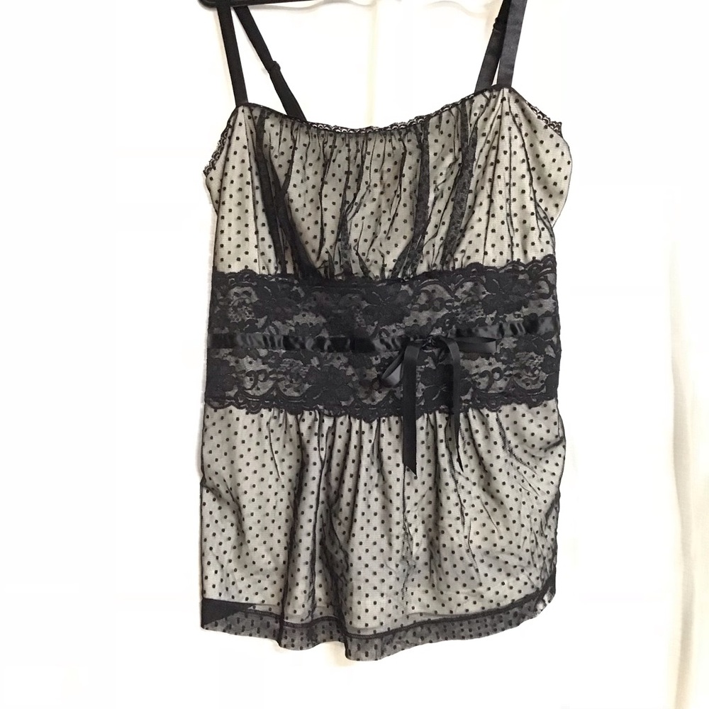 Torrid Polka Dot Lace Top